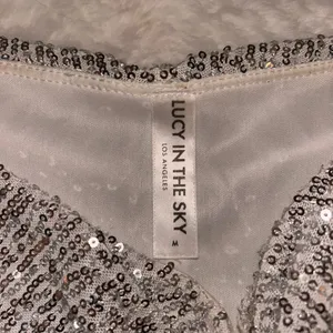 Lucy in the sky Silver Sequin Mini Skirt thumbnail 2