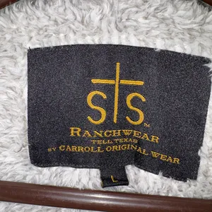 STS Ranchwear Gray Fleece Pullover Jacket Size L thumbnail 5
