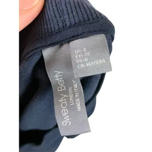 Sweaty Betty Delight Luxe Cropped Fleece Top‎ Sweatshirt Athleisure Gym S Blue thumbnail 4