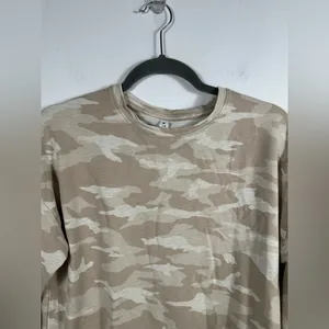 Athleta Studio to Street Camo Sweatshirt Womens S Oatmeal Beige 432058‎ thumbnail 5