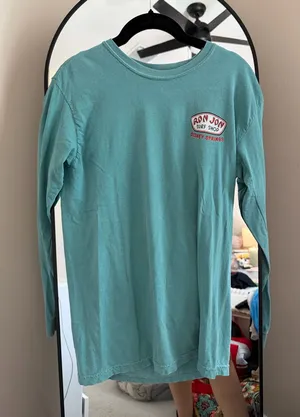 Ron Jon Long-Sleeve Tee in Teal Disney Springs thumbnail 1