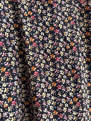 Mimi Chica Black Floral Puff-Sleeve Mini Dress thumbnail 4