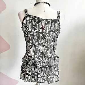 Vintage Y2K Beaded Tank Top Vintage Festival Retro‎ 2000s Boho Small thumbnail 3