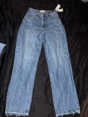 Abercrombie HIGH RISE LOOSE curve love size 25 thumbnail 1