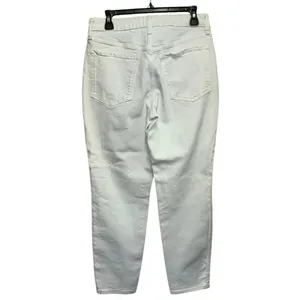 Old Navy High Rise OG Straight Jeans Size 8 White‎ Denim Secret Smooth Pockets thumbnail 2