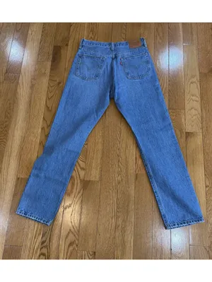 Size W28 L30 Levi's 501 Classic Distressed Straight Leg Button Fly 28X30 thumbnail 2
