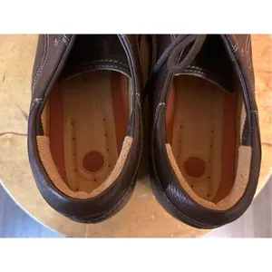 CLARKS UNSTRUCTURED Brown Leather Upper Lace Up Casual Shoe Sz 9.5 thumbnail 5