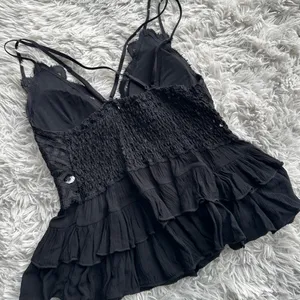 Black Lacey Tank thumbnail 5