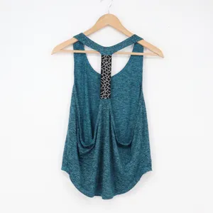 SHEIN Tank Top Womens Medium Space Dye Teal Blue Racerback Athletic Excellent thumbnail 4