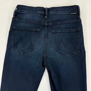 Mother Insider Crop Two Step Fray Jeans Hey Good‎ Lookin Dark Wash Step Hem 26 thumbnail 12