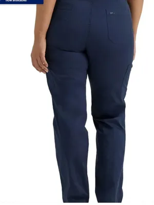 Lee® Women's Plus Ultra Lux Comfort Flex-To-Go Utility Pant Mood Indigo, 24W NWT thumbnail 3