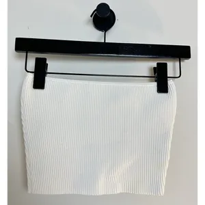 ARITZIA Babaton Sculpture Knit Tube Top in White Size X-Small thumbnail 5