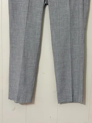Banana Republic Avery Mid Rise Straight Ankle Pants Gray Novelty Size 10 NWT thumbnail 4