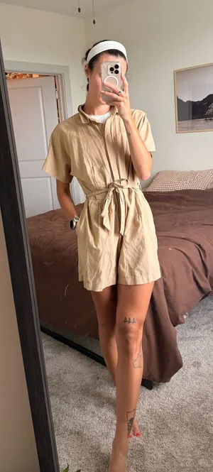 Uniqlo Romper Linen Blend thumbnail 1