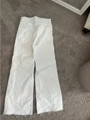White wide leg jeans thumbnail 3