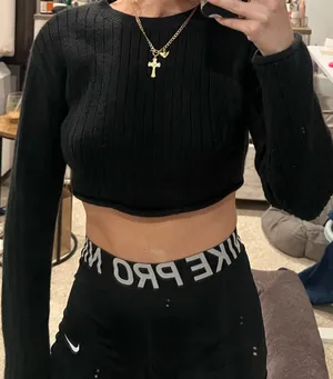 Black Knit Sweater Garage thumbnail 2