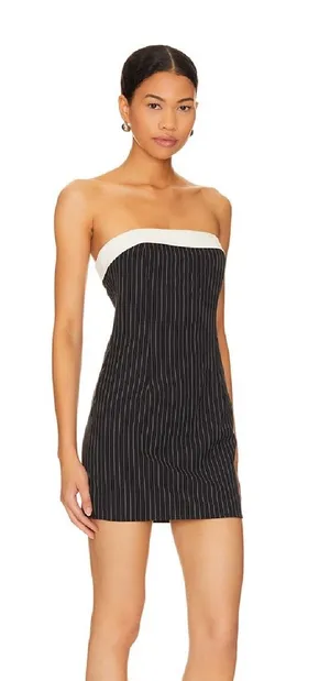 NWT Superdown Tate strapless mini dress, size L thumbnail 1