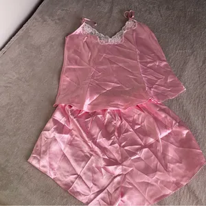PINK - Victoria's Secret Vintage lace baby pink pajama set thumbnail 4