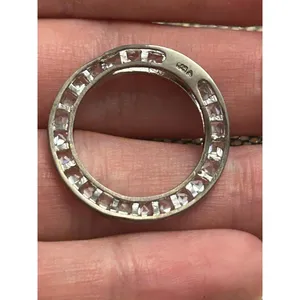 925 sterling silver pendant round circle g7 3.69g thumbnail 6