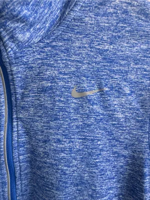 Nike Dri-FIT Running Half Zip Pullover Blue Space Dye Small‎ thumbnail 3