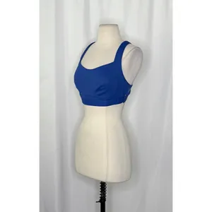 FREE PEOPLE‎ Movement Make A Move Blue Sports Bra Athletic Activewear Medium thumbnail 6