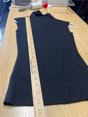 The Wrights Black Silk Cashmere Sleeveless Mock Neck Top Size S thumbnail 12