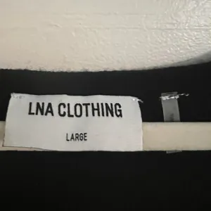 LNA Clothing Modal Blend Black &‎ White Striped V Neck Long Sleeve Sweater Sz Lg thumbnail 4