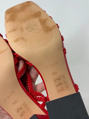 J. Crew Leather Layne Braided Sandals Size 8.5 thumbnail 10