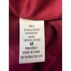 Altar'd State Burgundy Satin Peplum Top Square Neck Smocked Back Size Medium NEW thumbnail 7