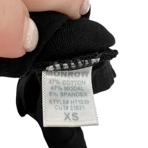 Monrow Black‎ Cropped Pull Over Hoodie Sweatshirt Size XS thumbnail 11