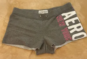 Aeropostale Women’s Gray 'AERO New York' Lounge Shorts Size Medium thumbnail 1