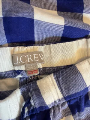 J. Crew Blue and White Gingham Women's Pajama Set thumbnail 2