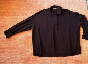 Rokoko Black Blouse Women’s Size M Long Sleeve Button Front Shirt thumbnail 1