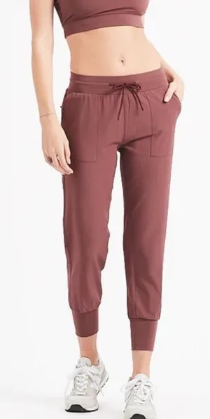 Vuori Summits Woven Joggers Fig Maroon Size XS Ripstop Hiking Athleisure Pants thumbnail 1