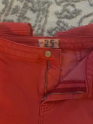 Free People Red Jeans Flare thumbnail 2