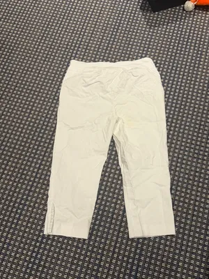 Chico's White Capri Leggings - Cropped Stretch Pants thumbnail 3