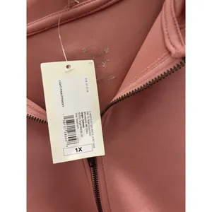 A New Day Women's Plus 1X coral Full Zip Hooded Hoodie thumbnail 2