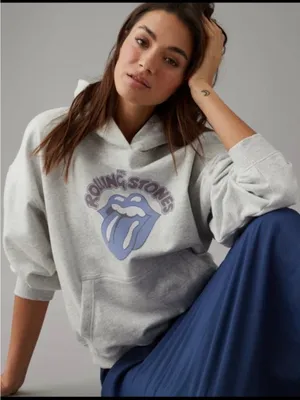 American Eagle Rolling Stones Hoodie - Size XS thumbnail 1