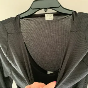 Abercrombie and Fitch Black Long Sleeve with Tank Top thumbnail 4