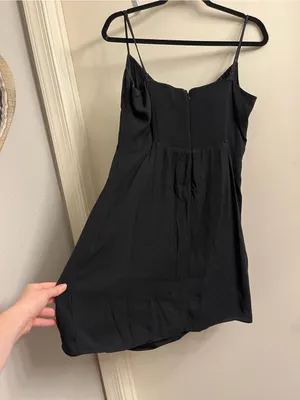 Aritzia Sunday Best Delilah Mini Dress Black Size Large thumbnail 7