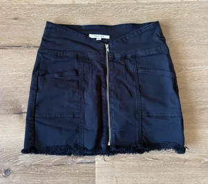 PacSun Denim Black Mini Skirt thumbnail 1