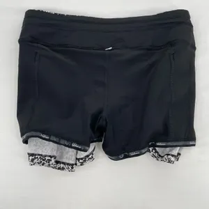 Lululemon Pace Rival Skirt Black White Print Tennis Fit Pickleball Skort Size 4 thumbnail 8