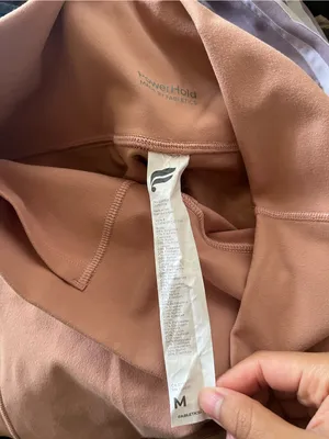 Fabletics Beige PowerHold High Rise Leggings Medium Pilates Neutral thumbnail 5
