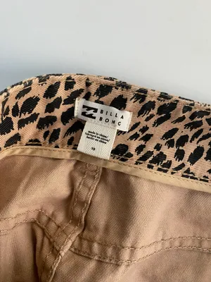 Billabong Denim Leopard Print Skirt thumbnail 3