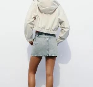 NWT ZARA DENIM CARGO MINI SKIRT. Size Large thumbnail 2