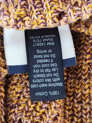 Daytrip Brown and Yellow Knit Cardigan Sweater Size Medium Flaw thumbnail 9