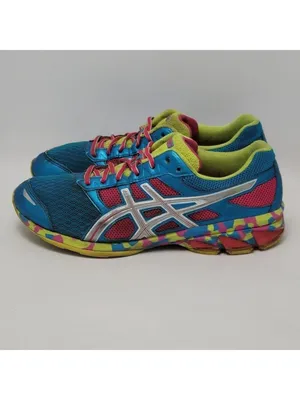 Women's Asics Gel Frantic 7 Athletic Sneakers Running Shoes Size 10 Blue Pink thumbnail 2