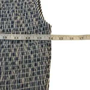 Beau & Ro The Margot Dress Navy White Stripe Small Smocked Nautical Beach‎ Flowy thumbnail 14