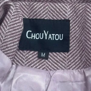 Chou Yatou Open Front Pink Blazer Women’s Medium thumbnail 2