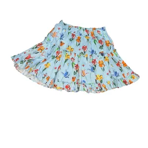 HILL HOUSE 'The Paz Skirt' Space Floral Ruffle Mini Skirt Size M New w/o Tag thumbnail 5